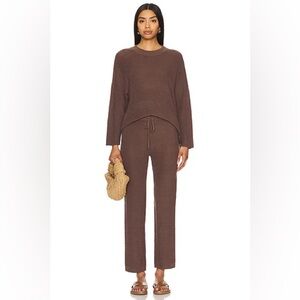 free-est Malibu Sweater knit Pant Set in Minked FREE PEOPLE sold at revolve XS